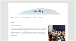 Desktop Screenshot of blog.oikos-international.org